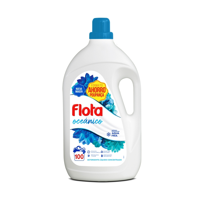 Detergente líquido Flota Oceánico 100 lavados