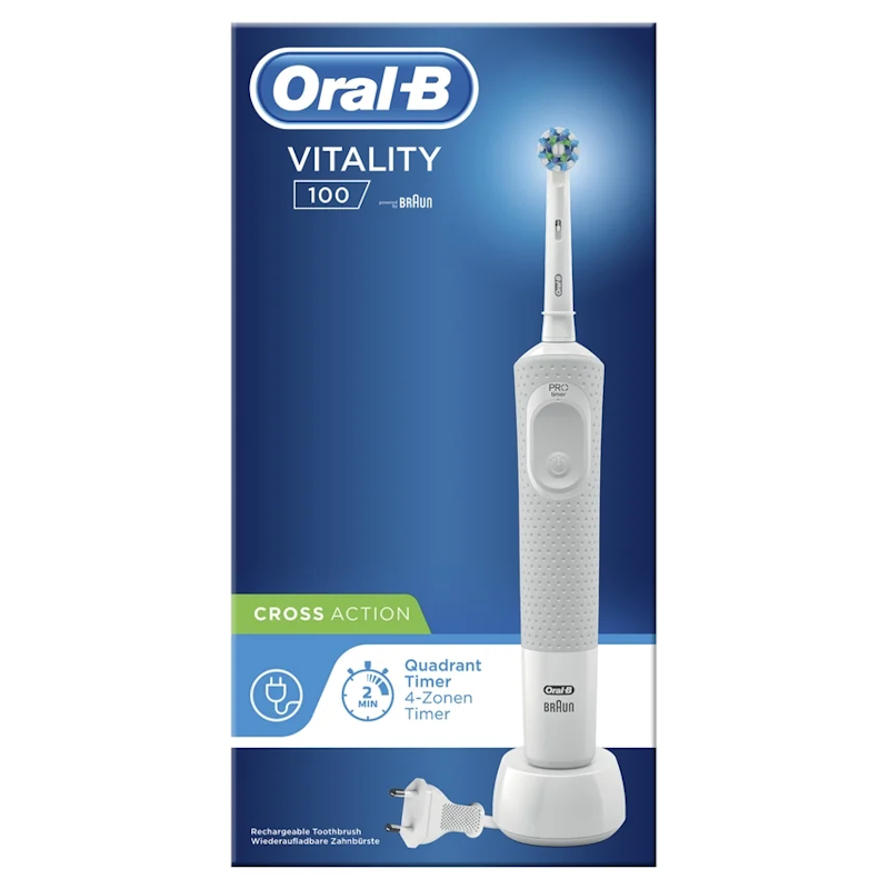 Cepillo de Dientes Eléctrico ORAL-B Vitality Cross Action Blanco