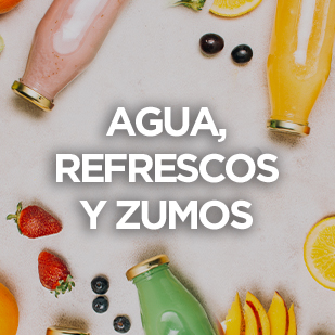 Agua, refrescos y zumos